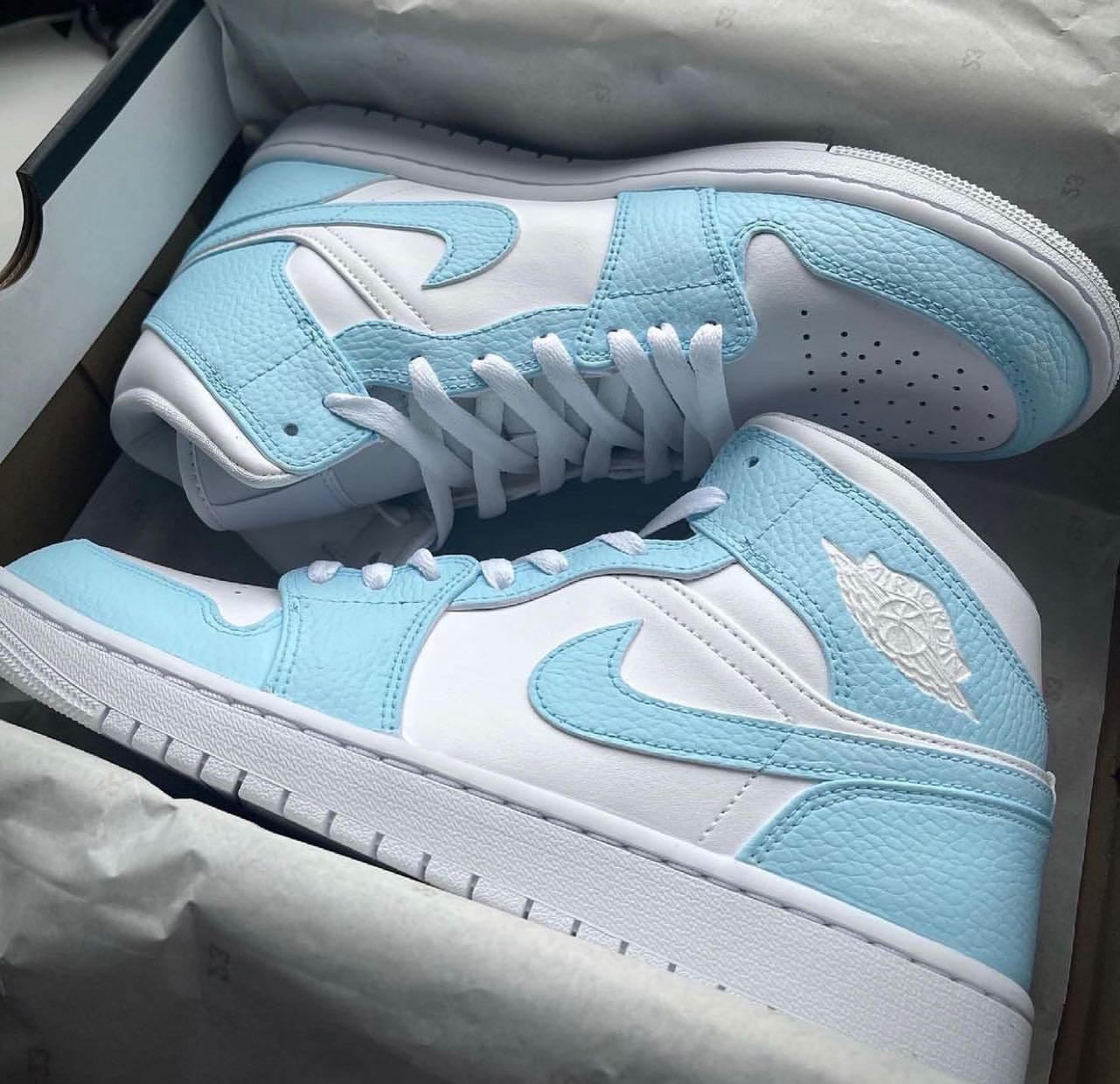 Custom Air Jordan 1 Baby Blue