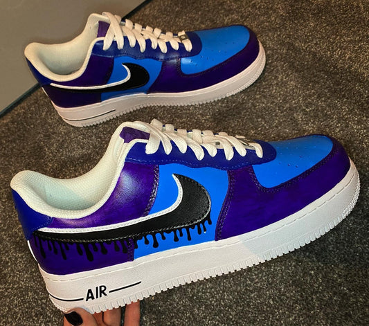 Custom Air Force 1 Blue Drip