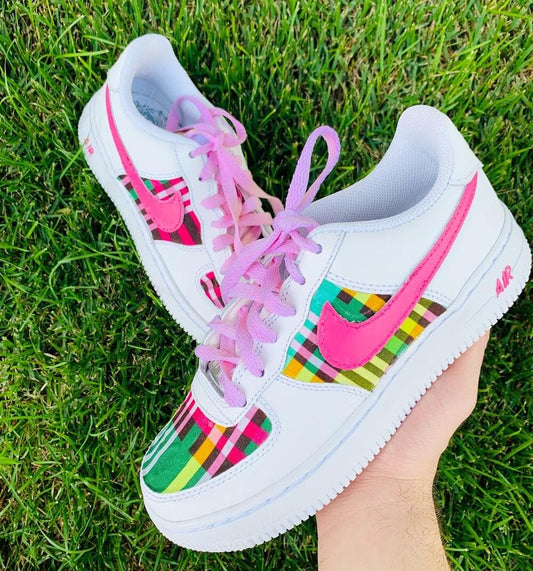 Custom Air Force 1 Candy Plaid