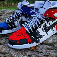 Custom Air Jordan 1 Cartoon Drip Black Red