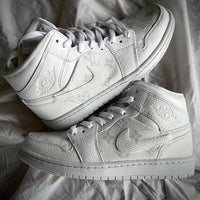 Custom Air Jordan 1 White Design