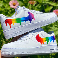 Custom Rainbow Nike Drip Air Force Ones