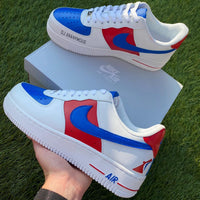 Custom Air Force 1 Blue Red