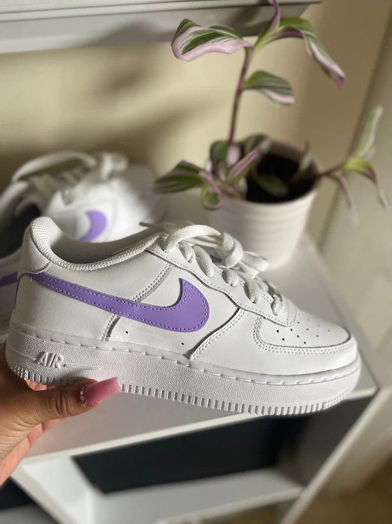 Lilac Custom Nike Air Force 1_s