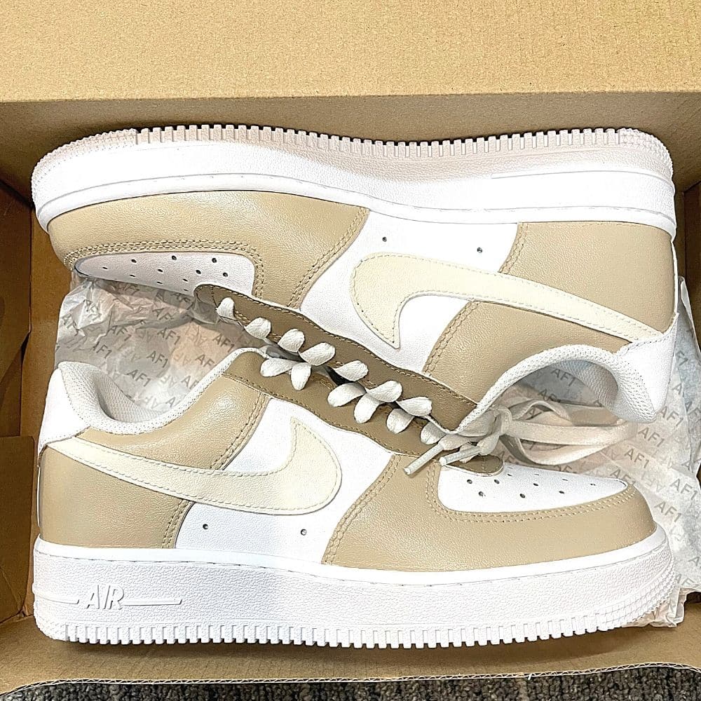 Custom Air Force 1 X Gradient beige