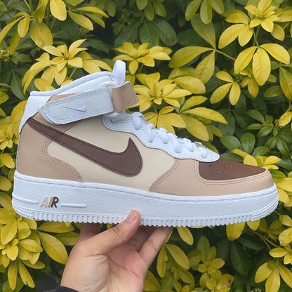 Caramel Mocha Air Force 1 Mid