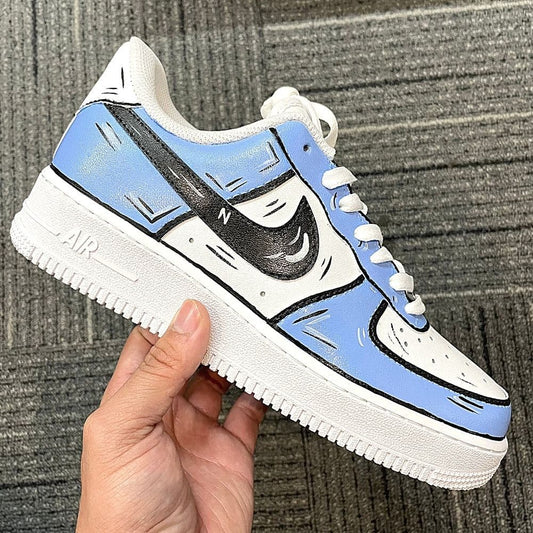 Custom Air Force 1 X Cartoon Blue