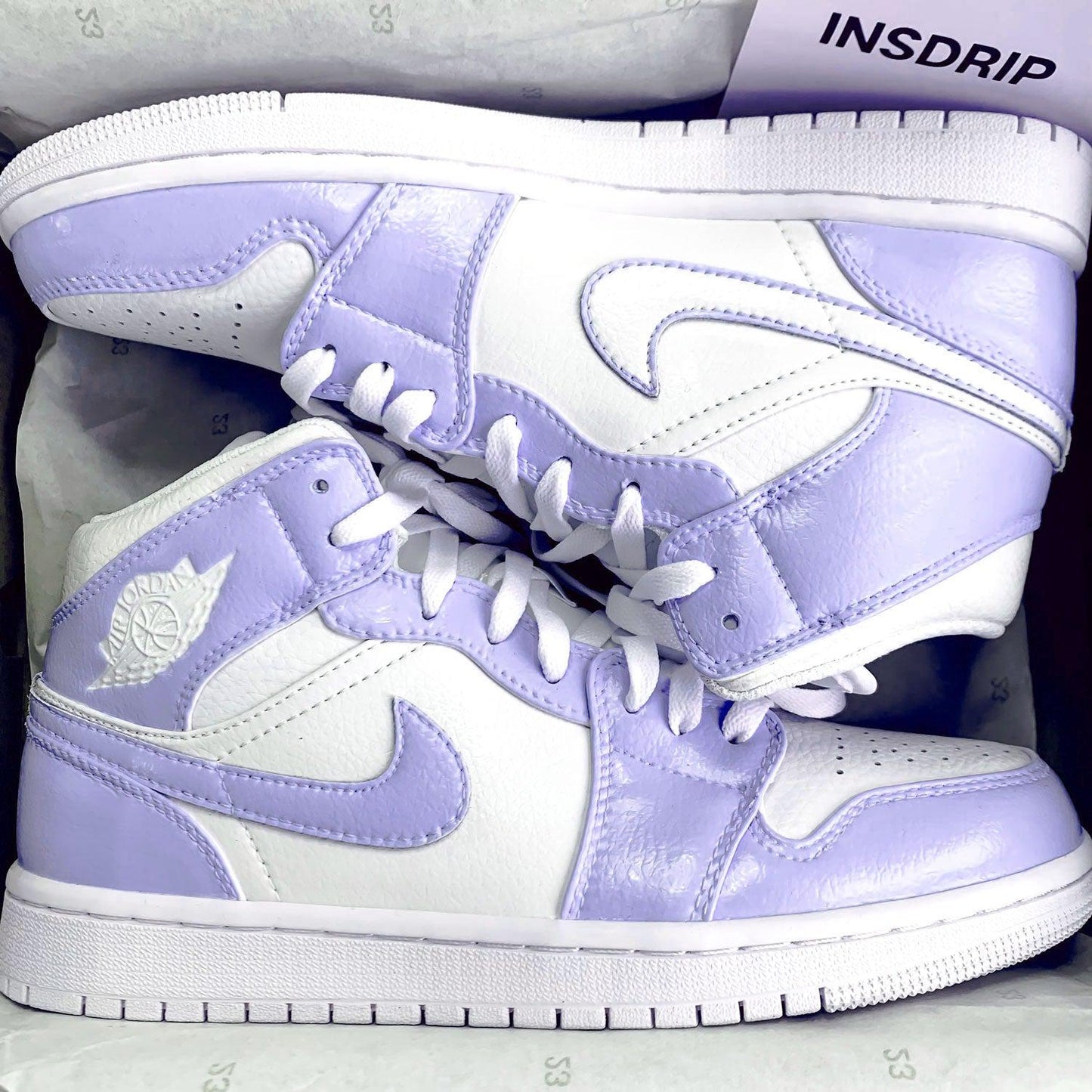 LAVENDER PURPLE AIR JORDAN 1 CUSTOM