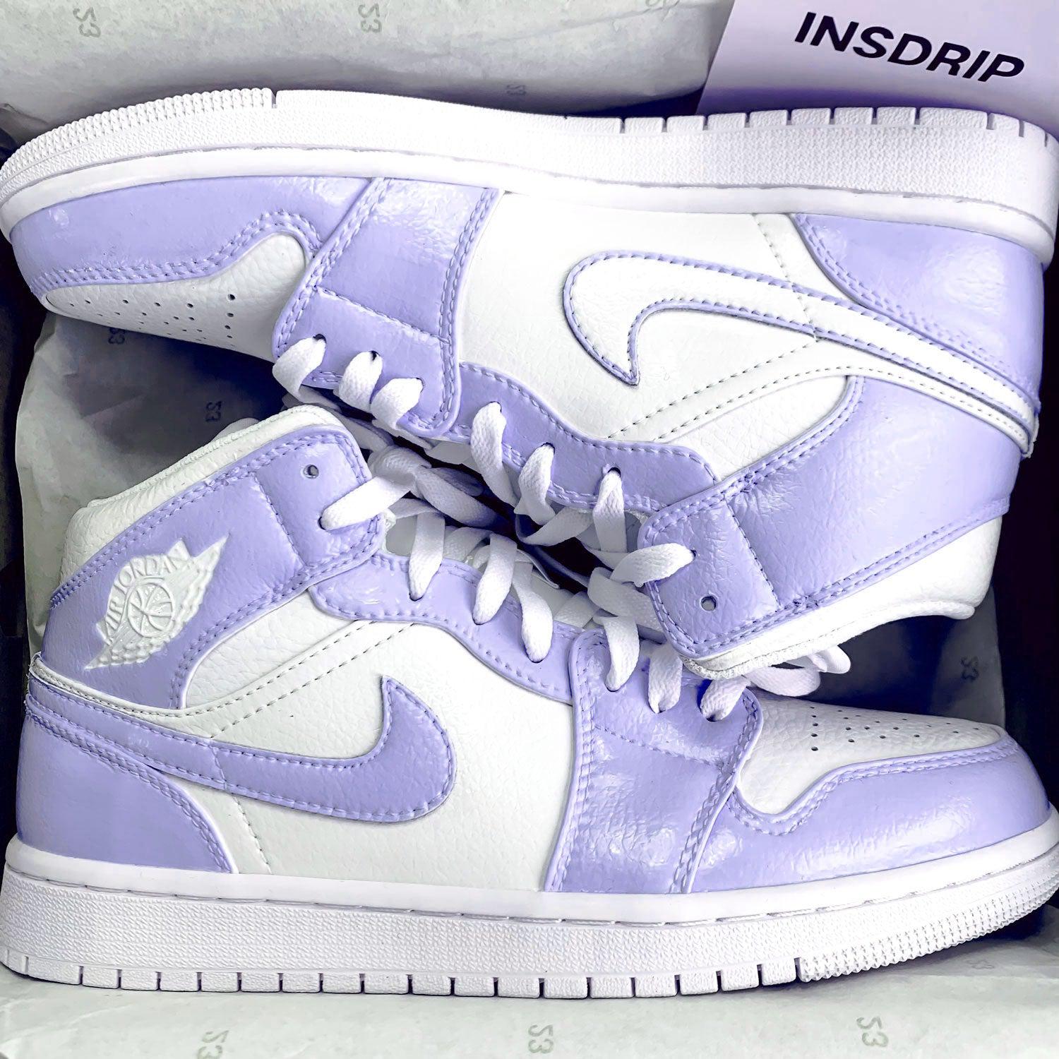 LAVENDER PURPLE AIR JORDAN 1 CUSTOM