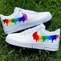 Custom Rainbow Nike Drip Air Force Ones