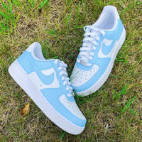 Custom Nike Air Force 1 Colorblock Baby Blue