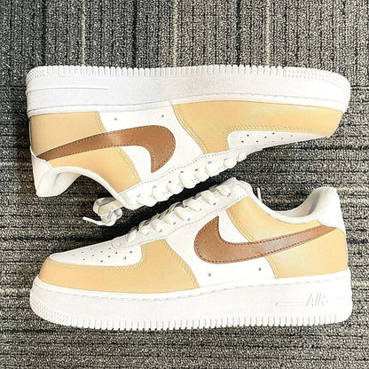Custom Air Force 1 X Brown & Beige