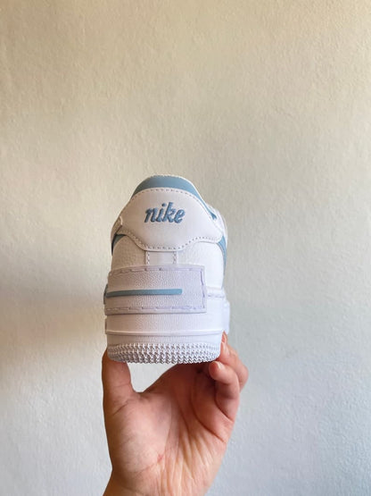 Custom Air Force 1 Shadow light Blue Details