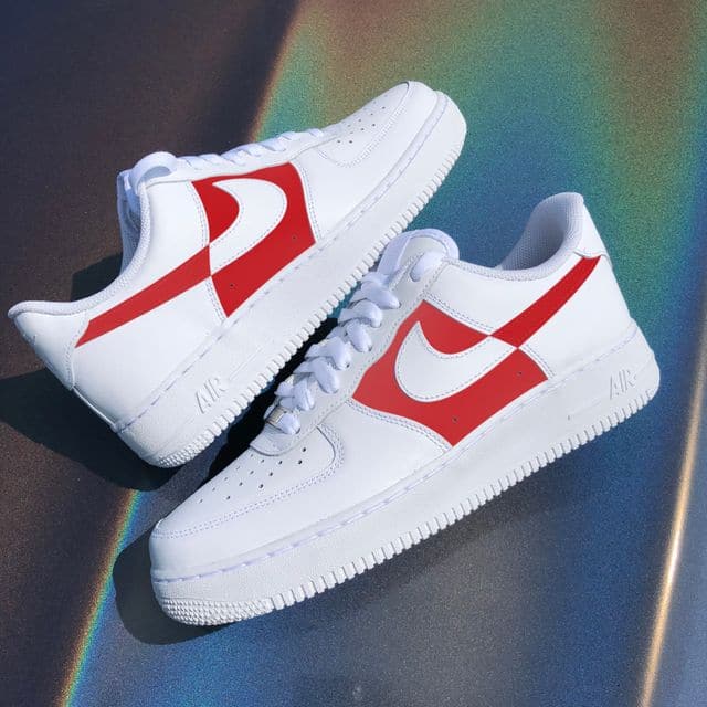 Custom Air Force 1 Two tone red