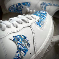 Custom Air Force 1 Blue Splash