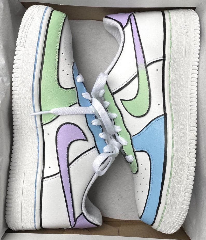 Nike Air Force 1 X Pastel Shoes With Ombré