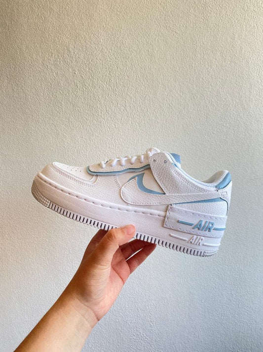 Custom Air Force 1 Shadow light Blue Details