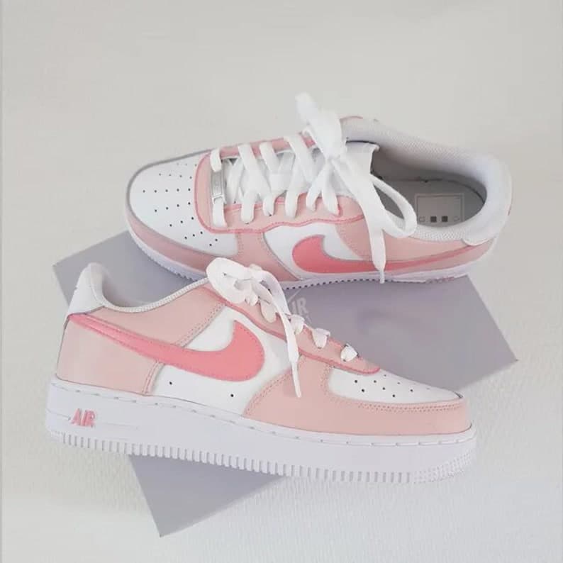 Custom Air Force 1 First Crush Pink