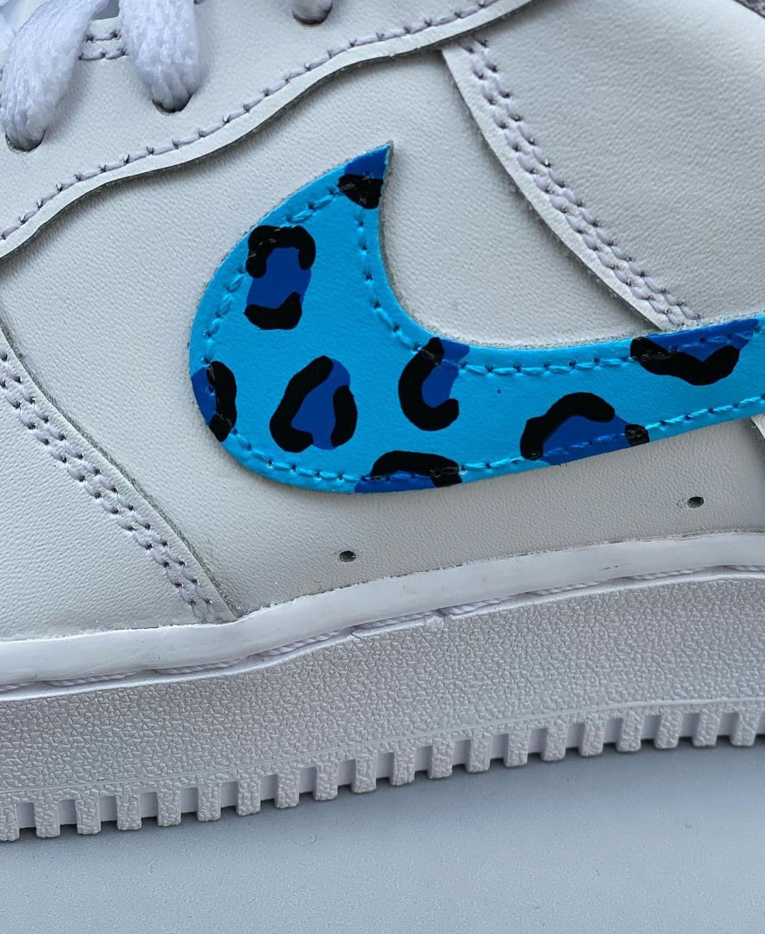 Blue Leopard Custom AF1’s