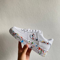 Custom Air Force 1 rainbow Splatter