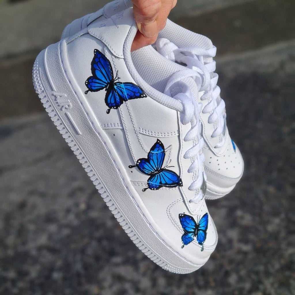 Blue Butterflys Air Force 1s