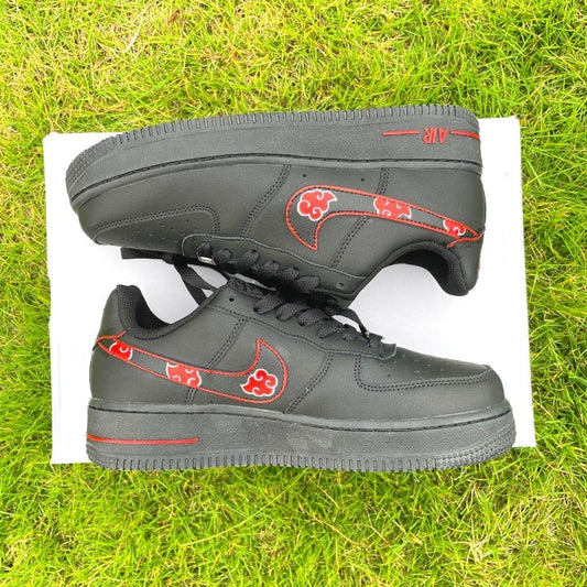 Custom Air Force 1 X Black and Red clouds