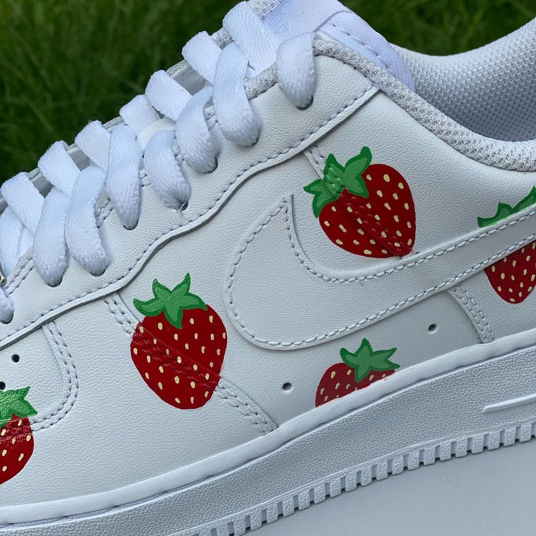 Strawberry Custom Air Force 1’s
