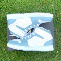 Custom Air Jordan 1 X Gray green
