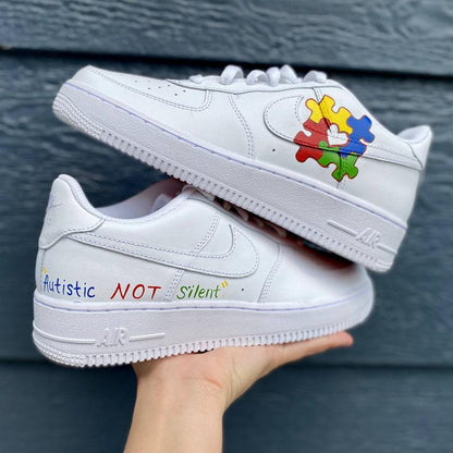 Custom Air Force 1 Autism Awareness