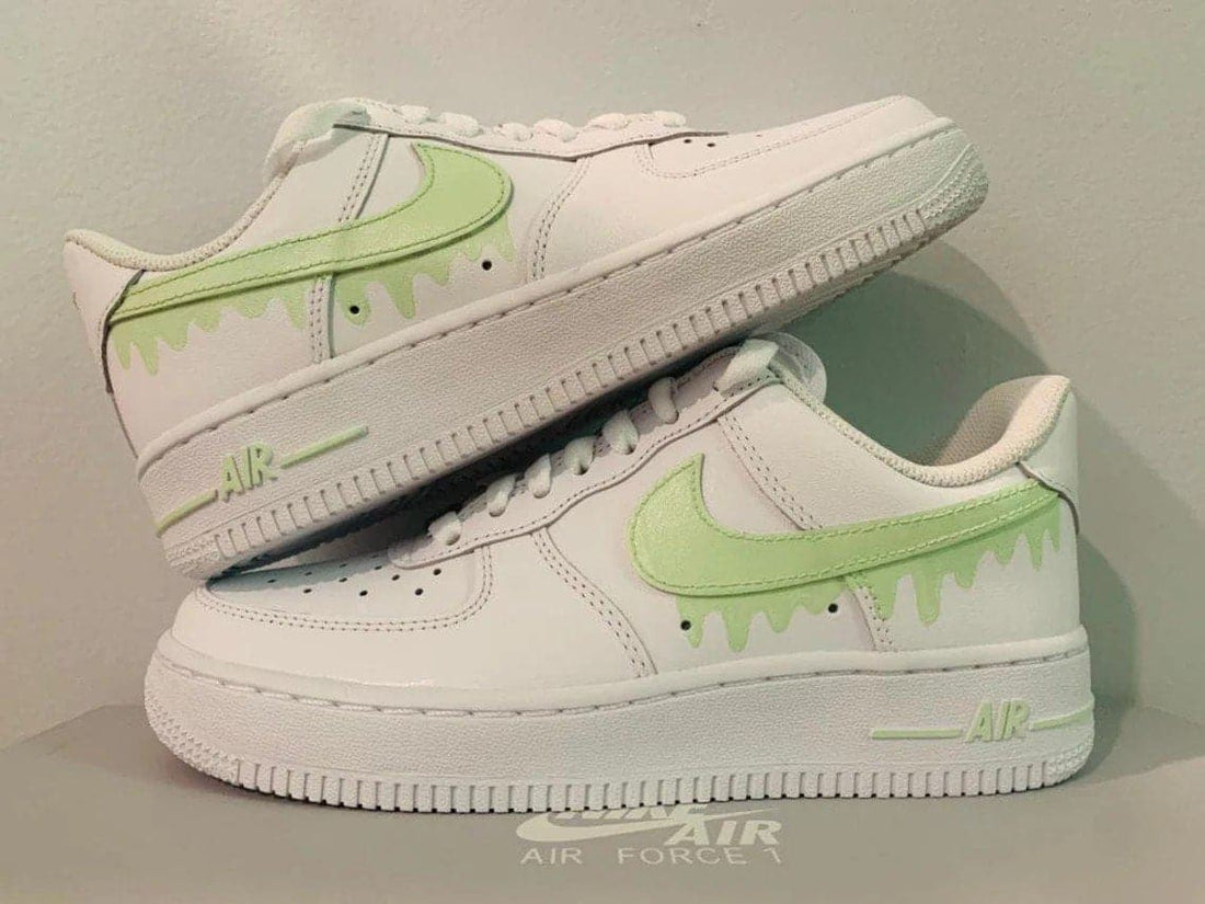 Mint green swoosh Nike Air Force 1 , Nike Air Force