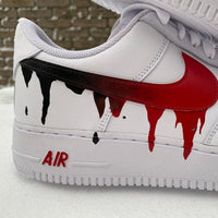 Custom Air Force 1 ombre Drip one Side