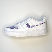 Custom Air Force 1 Purple Fendi