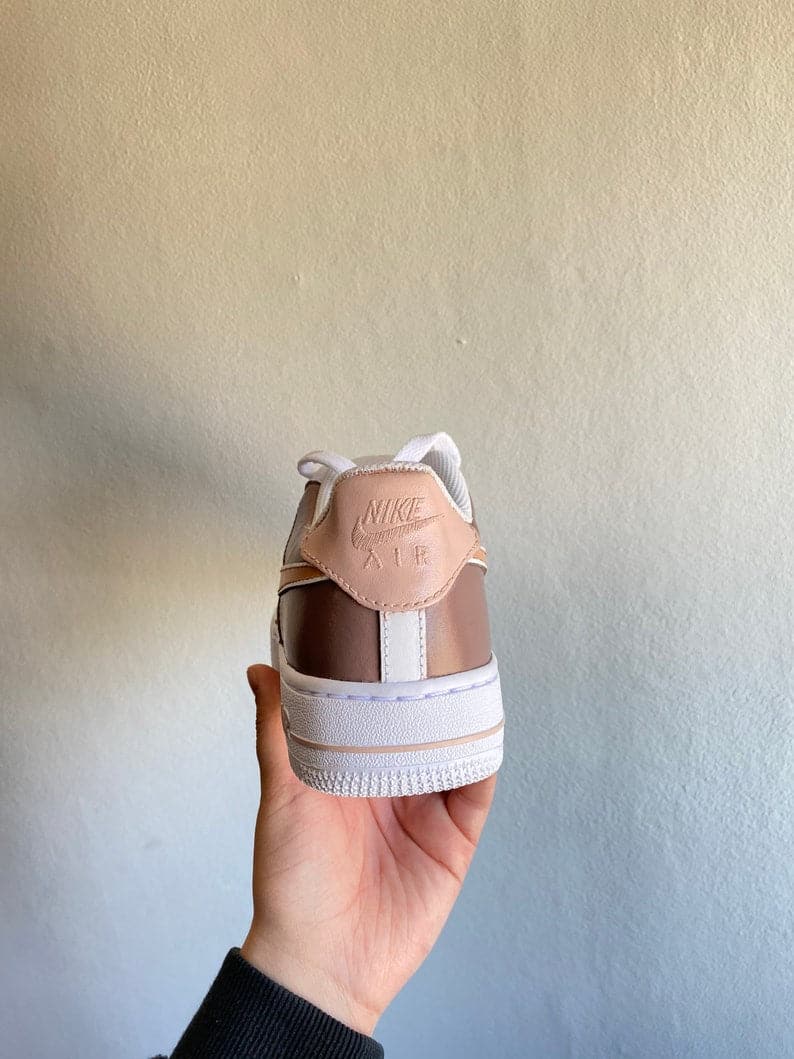 Custom Air Force 1 Nude Colour Block