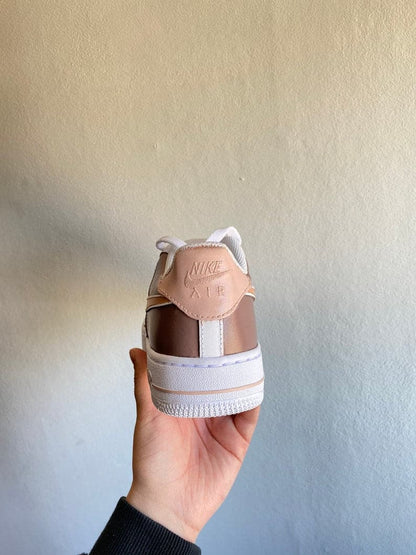 Custom Air Force 1 Nude Colour Block