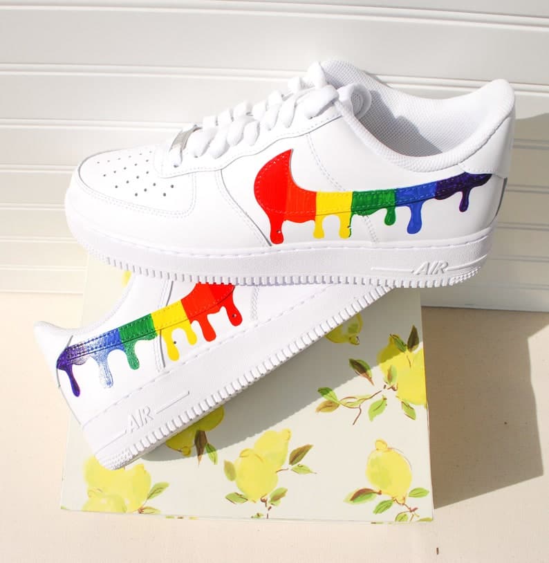 Rainbow Custom Air Force 1 Handpainted
