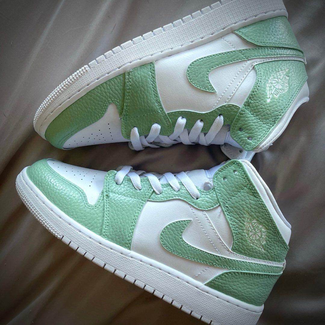 Custom Air Jordan 1 Sage