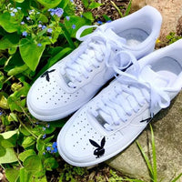 Custom Air Force 1 Black Playboy Bunny