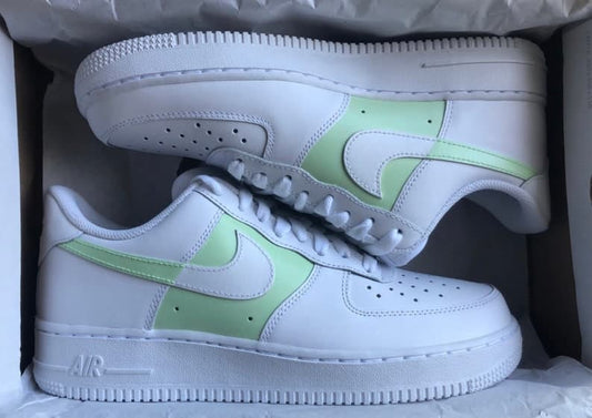 Custom Green Color block Air Force 1