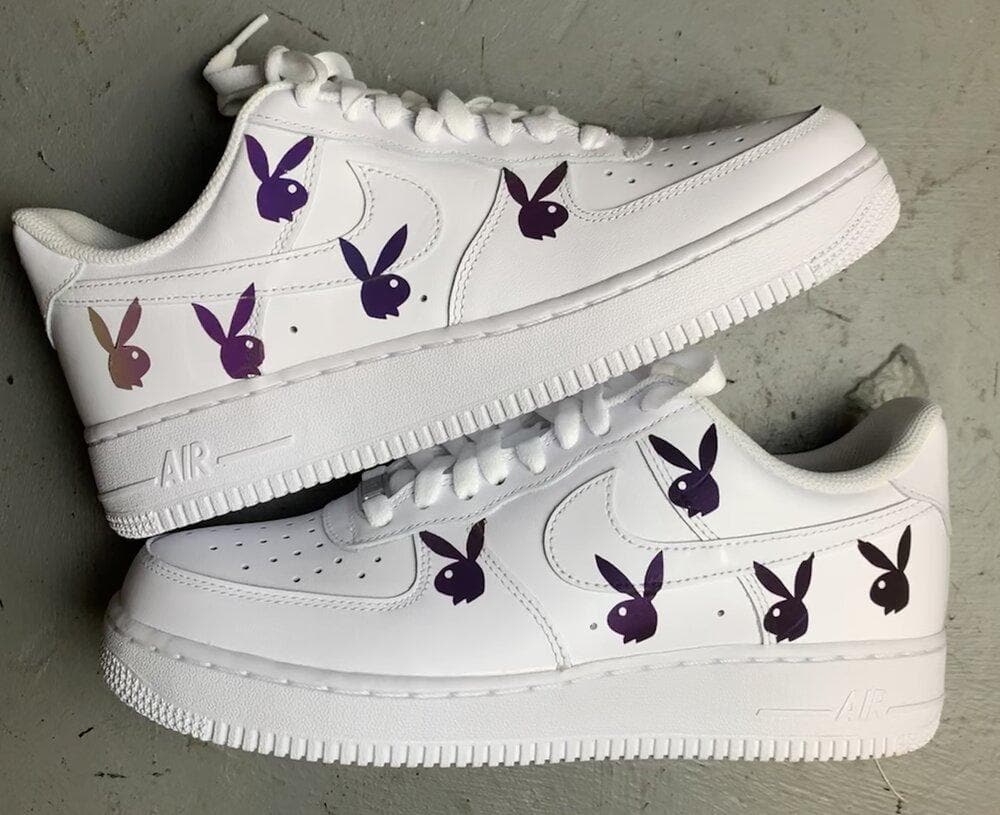 Custom Air Force 1 Rainbow Reflective Bunny