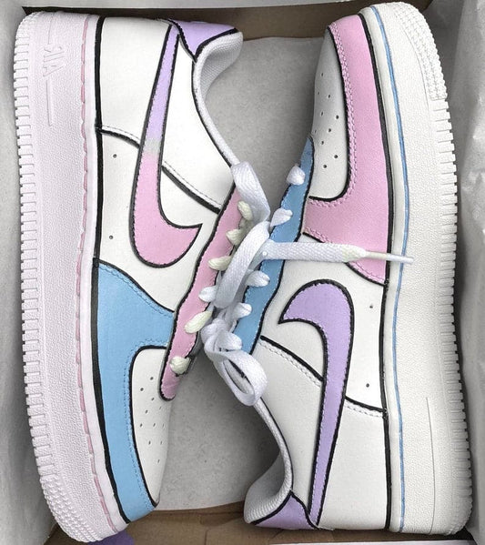 Nike Air Force 1 X Pastel Shoes With Ombré