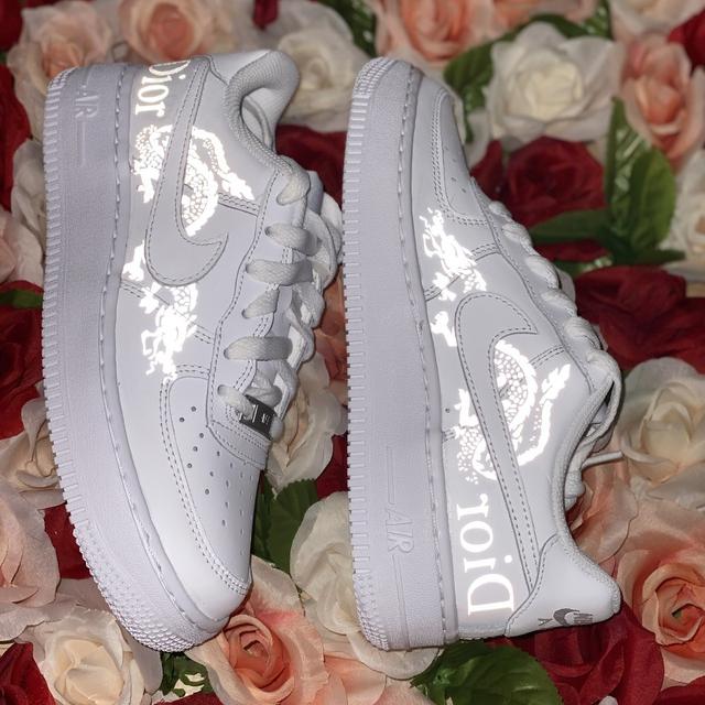Custom Air Force 1 Reflective Dior Dragon 🐉🐉