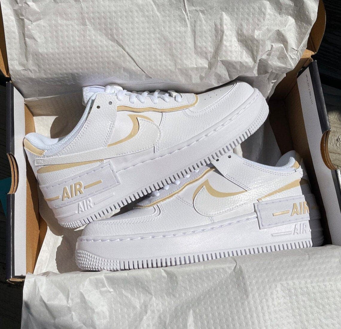 custom nike air force 1 beige tan earth neutral colors