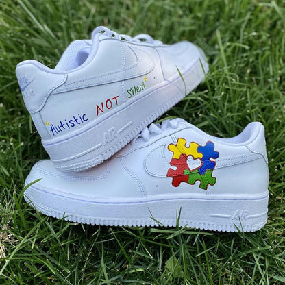 Custom Air Force 1 Autism Awareness