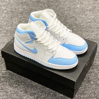 BABY BLUE SWOOSH AIR JORDAN 1 CUSTOM