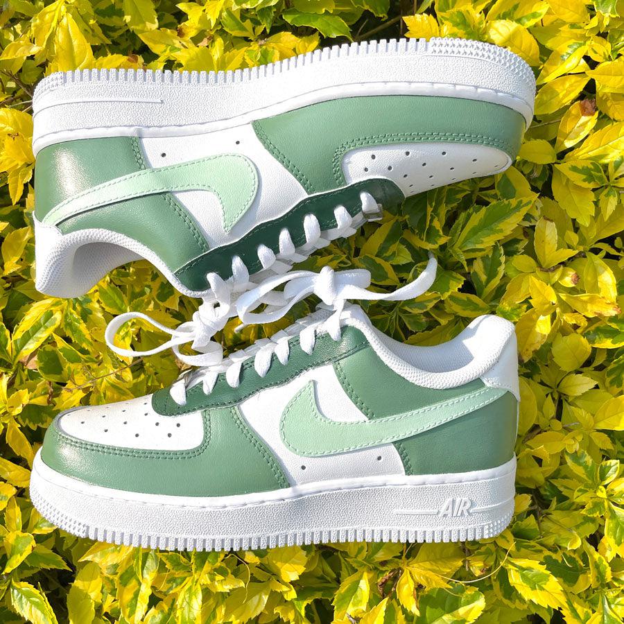 custom air force 1 olive green