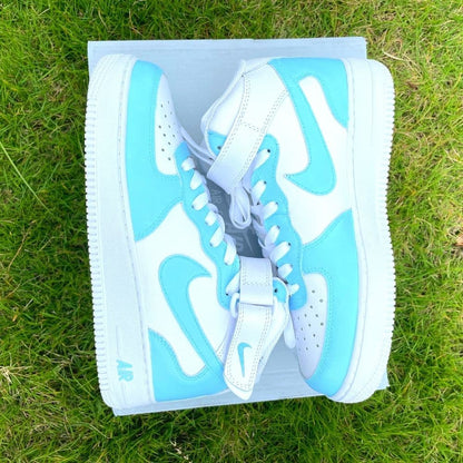 Custom Air Force 1 Mid Baby Blue