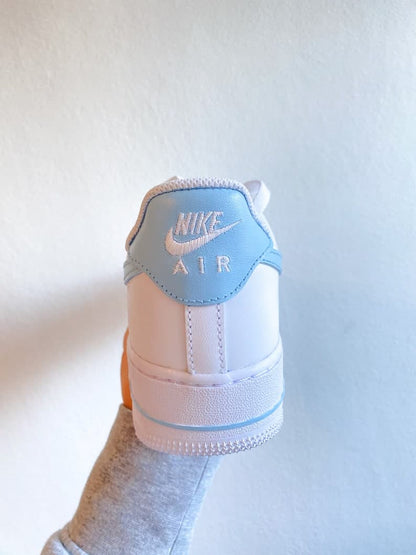 Custom Air Force 1 Baby Blue Colour Block