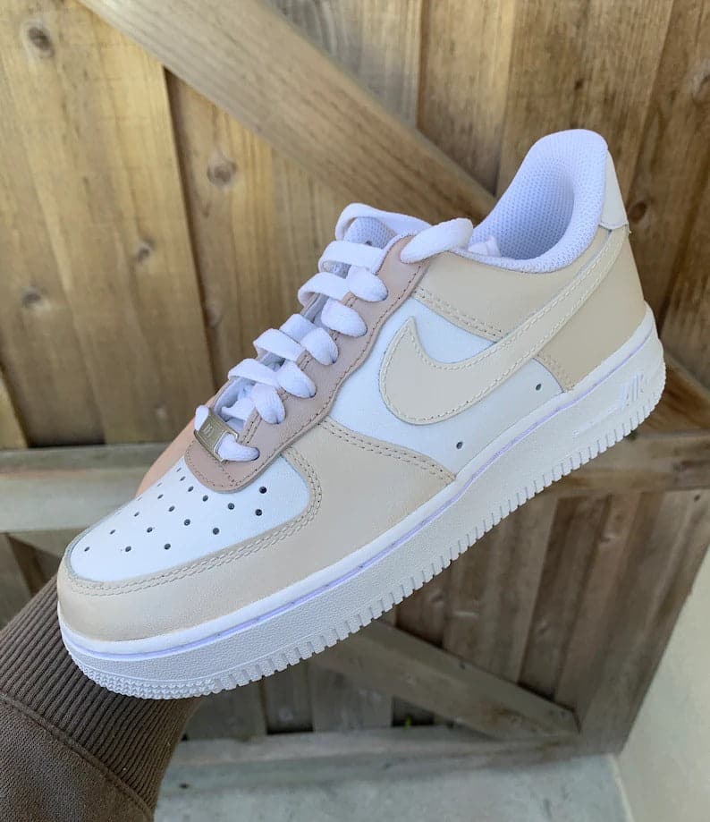 Beige Ombré Custom Air Force 1