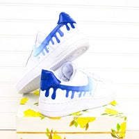 Blue Gradient Air Force 1 Handpainted AF1 Gradient