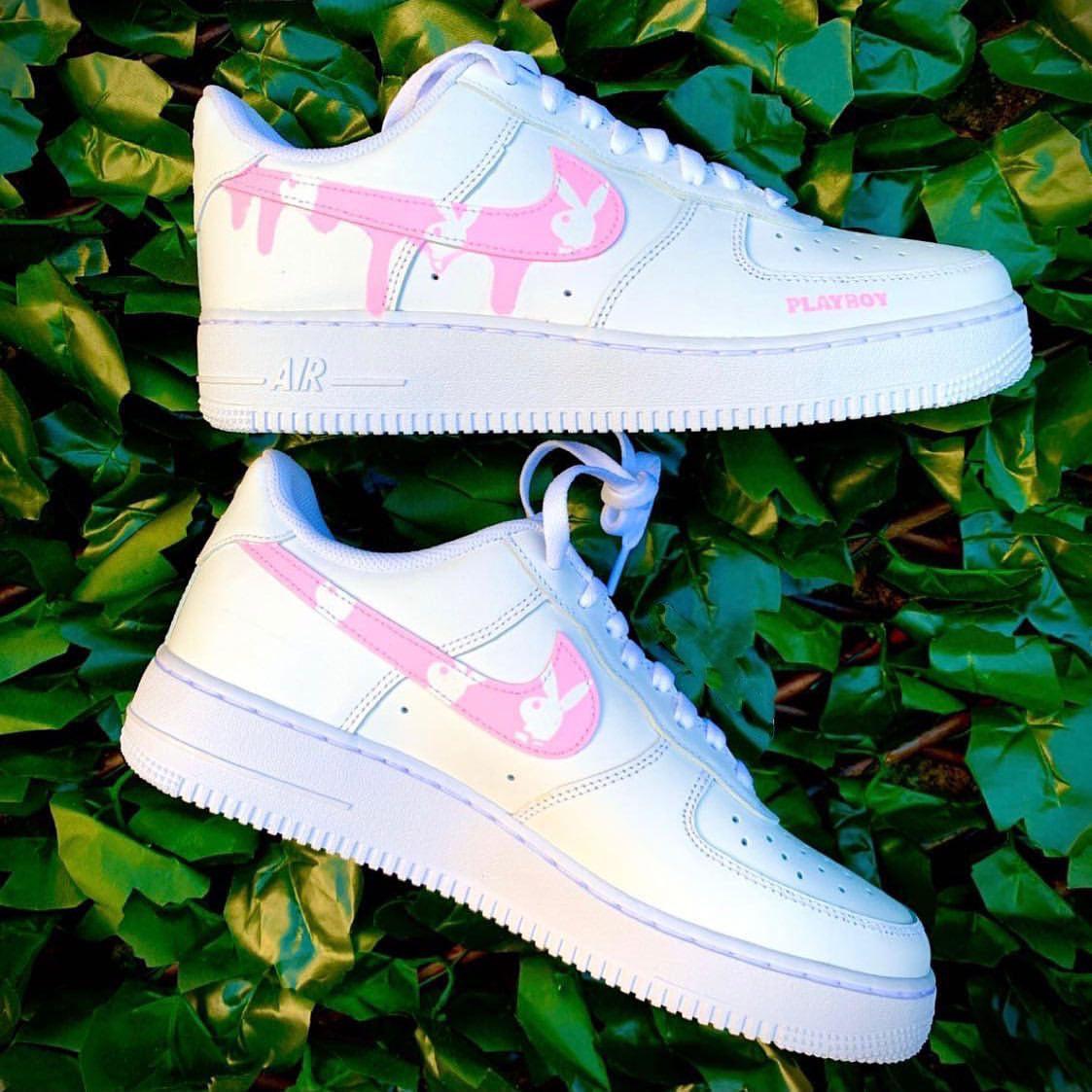 Custom Air Force 1 Pink Playboy